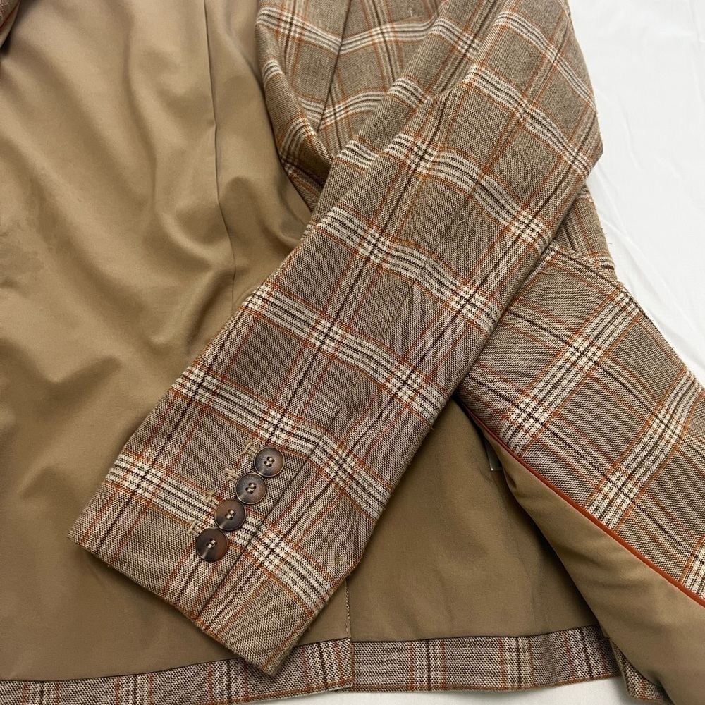 Daniel Cremieux plaid brown Blazer - Picture 6 of 7
